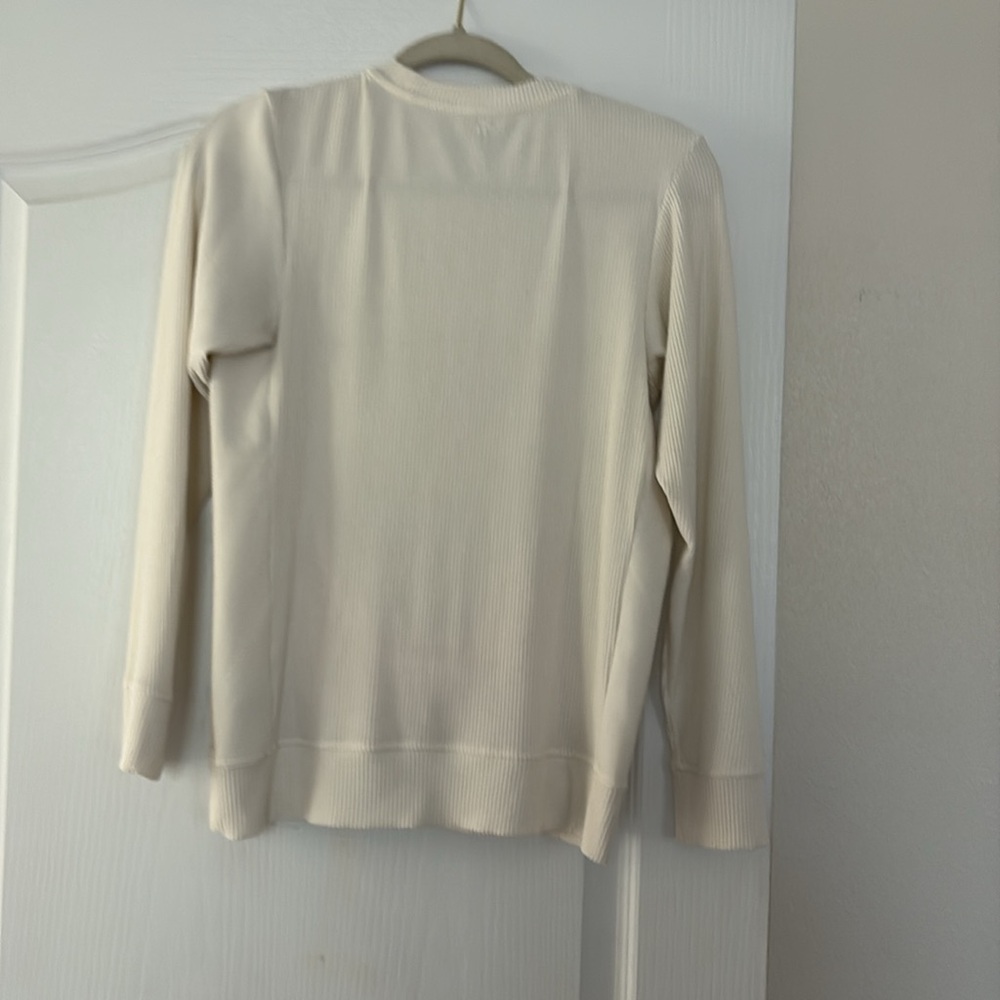 NWOT Tommy John 3 pc-Cream Sweatshirt(S) Black/White pants(S) Green pants(M) - Picture 9 of 12
